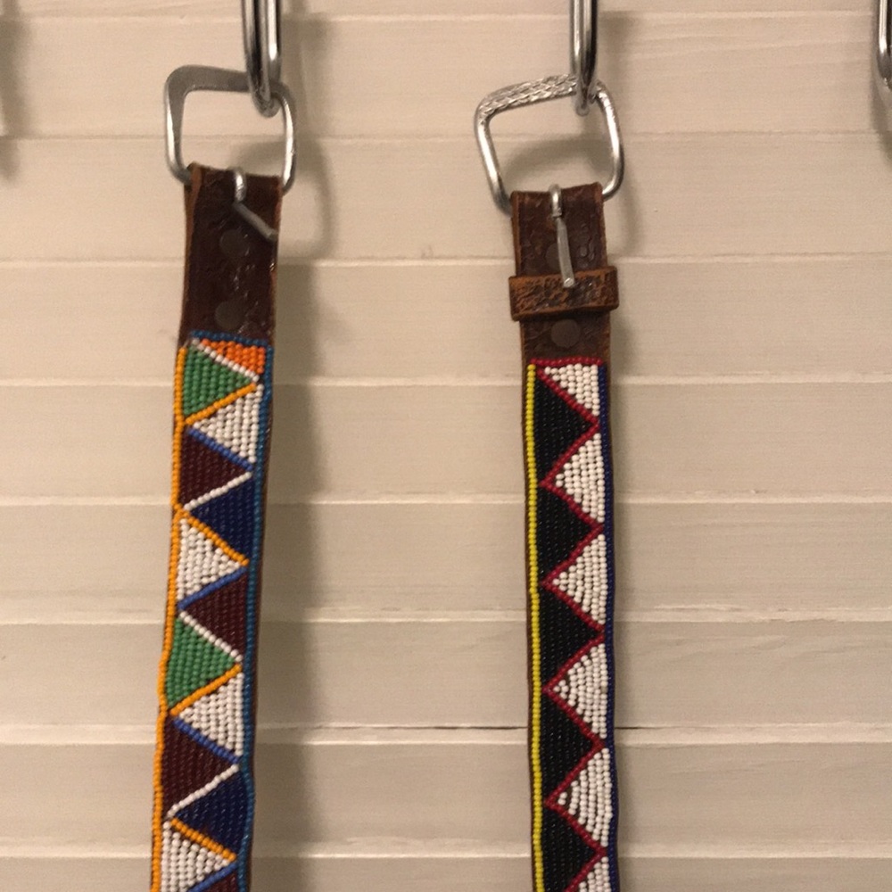 Native American beaded belts